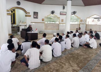 Kajian Rohani Islam Rutin di Rutan Kelas I Bandar Lampung, Tingkatkan Semangat dan Wawasan Keislaman Warga Binaan