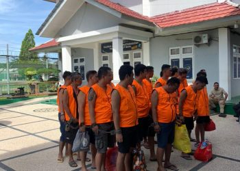 Rutan Kelas I Bandar Lampung Laksanakan Pemindahan 18 Warga Binaan ke Lapas Kelas I Bandar Lampung