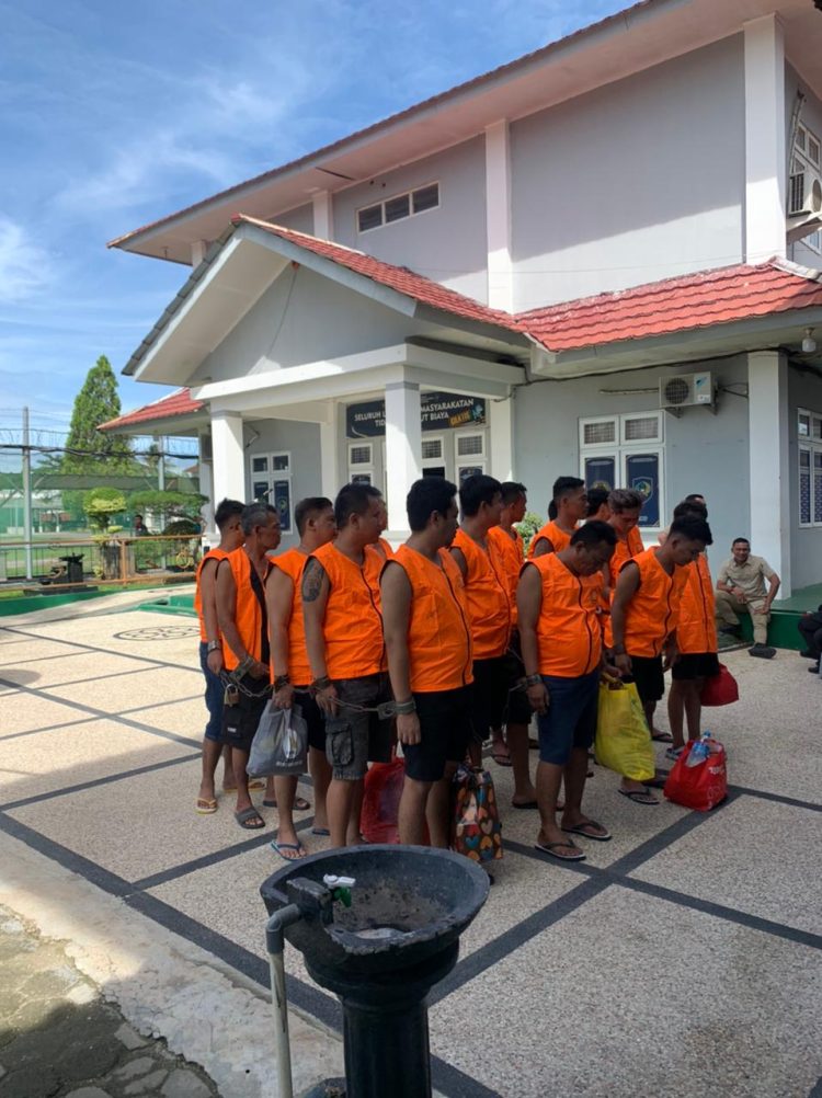 Rutan Kelas I Bandar Lampung Laksanakan Pemindahan 18 Warga Binaan ke Lapas Kelas I Bandar Lampung