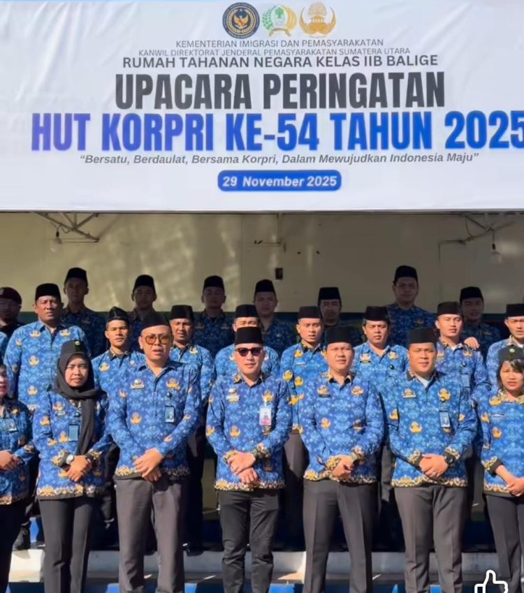 RUTAN BALIGE LAKSANAKAN HARI KORPRI PENUH KHIDMAT