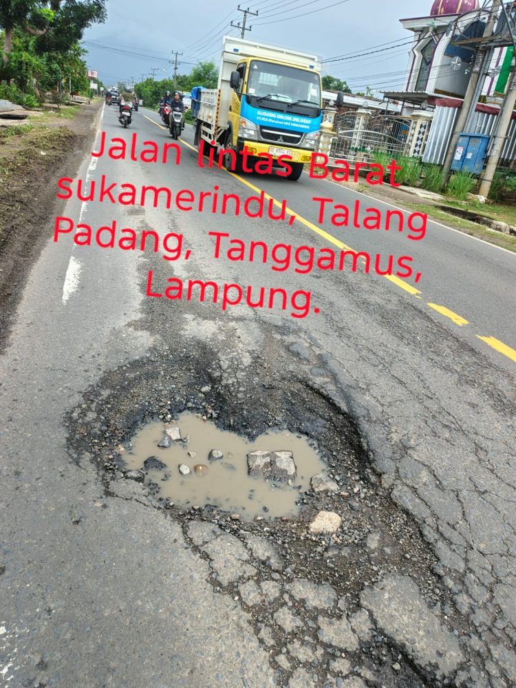 Lubang Bahu Jalinbar Sumatra Kembali Makan Korban, Wartawan Terjatuh di Sukamerindu