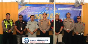 Sinergi di Balik Secangkir Kopi: Satlantas Polres Gresik Rangkul Driver Ojol dalam Ops Keselamatan Semeru 2026