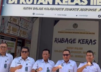 RUTAN BALIGE TERIMA KUNJUNGAN KABAG .T.U KANWIL SUMUT