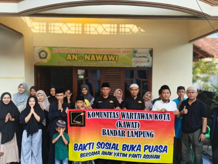 KAWAT Bandar Lampung Gelar Bhakti Sosial, Santunan dan Buka Bersama Anak Yatim di Yayasan Nawawi