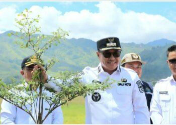 Pemkot Sungai Penuh Alfin,SH,hadiri Gelar Penanaman Pohon Serentak menuju kota hijau dan menjaga kelestarian lingkungan