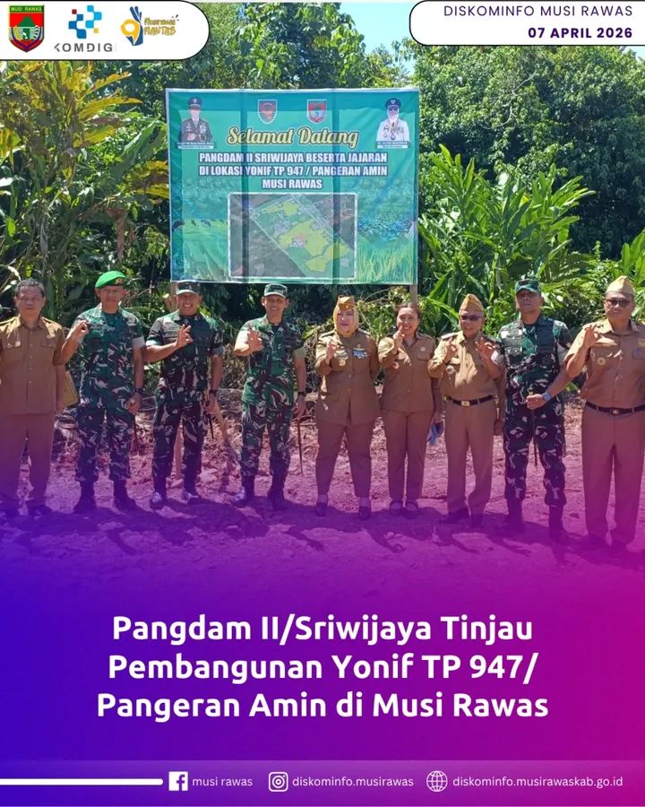 Pengdam II/Sriwijaya Lakukan Kunjungan Kerja Ke Kabupaten Musi Rawas