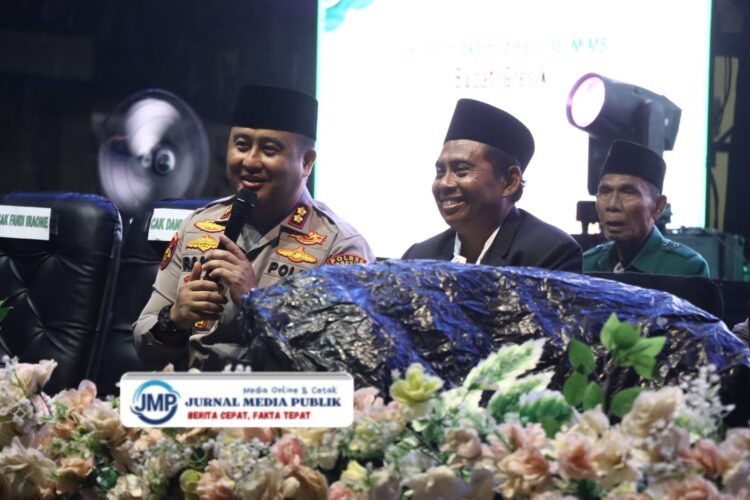 Kapolres Gresik Hadiri Darul Ihsan Bersholawat dan Halal Bihalal, Perkuat Sinergi Ulama dan Polri