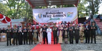 Kapolres Way Kanan Hadiri Upacara Peringatan HUT Ke – 27 Kabupaten Way Kanan