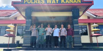 Sinergi Jaga Keamanan dan Kelestarian Hutan, Kepala UPT KPH Bukit Punggur Silahturahmi di Polres Way Kanan