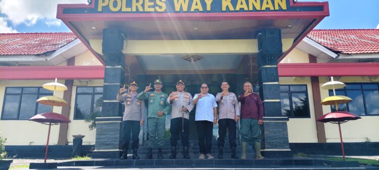 Sinergi Jaga Keamanan dan Kelestarian Hutan, Kepala UPT KPH Bukit Punggur Silahturahmi di Polres Way Kanan