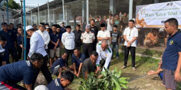 Ratusan Warga Binaan Lapas Narkotika Bandar Lampung Laksanakan Sholat Hari Raya Idul Adha dan Sembelih 10 Hewan Kurban