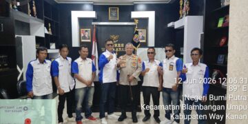 Kapolres Waykanan Perkuat Silaturahmi dengan Awak Media online Indonesia