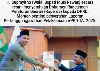 DPRD Musi Rawas Gelar Rapat Paripurna Penyampaian Raperda Pertanggungjawaban Pelaksanaan APBD Tahun Anggaran 2025
