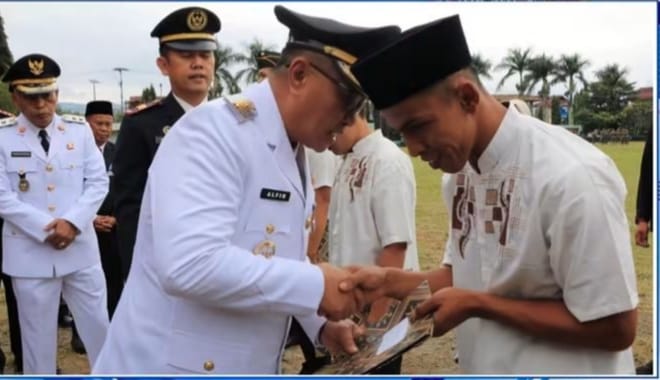 Peringatan HUT ke-81 Kemerdekaan RI di Sungai Penuh Berlangsung Khidmat, Usai Upacara Diberikan Remisi Warga Binaan Rutan