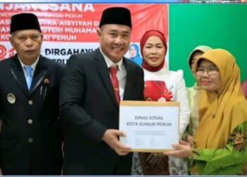 Anjangsana Panti Asuhan Aisyiyah, Wali Kota Alfin Serahkan Bantuan Rp100 Juta di Momentum HUT ke-81 RI